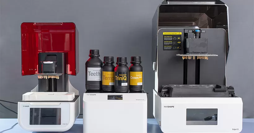 RAYSHAPE هماهنگی کامل ماده بین داج مینی و Edge E2 پرینگرهای 3D و BEGO VarseoSmile Serie اعلام می کند. ها
